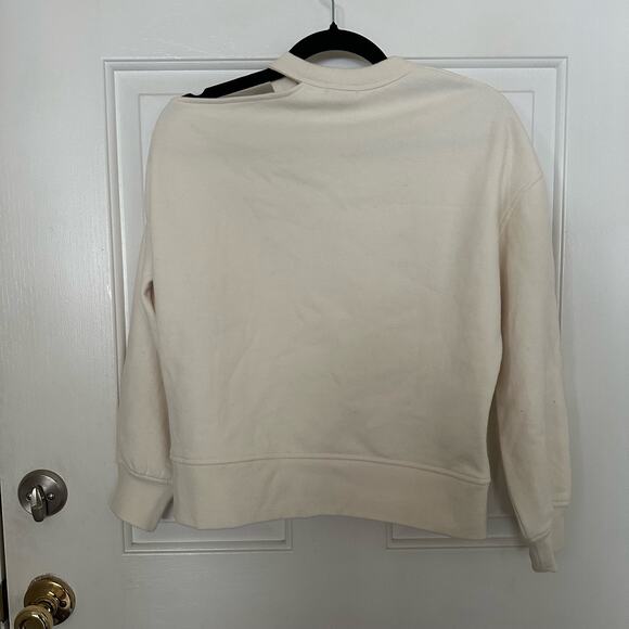 Rails Quincy Cutout Sweatshirt in Winter White Size XS - Picture 7 of 7